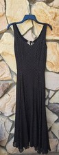 VTG ODESSA 1990's Y2K Polka Dot Rayon Swing Dance Dress
