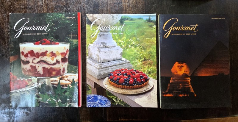 Gourmet Magazine Lot Of 3 from 1992 June, July, September  Vintage