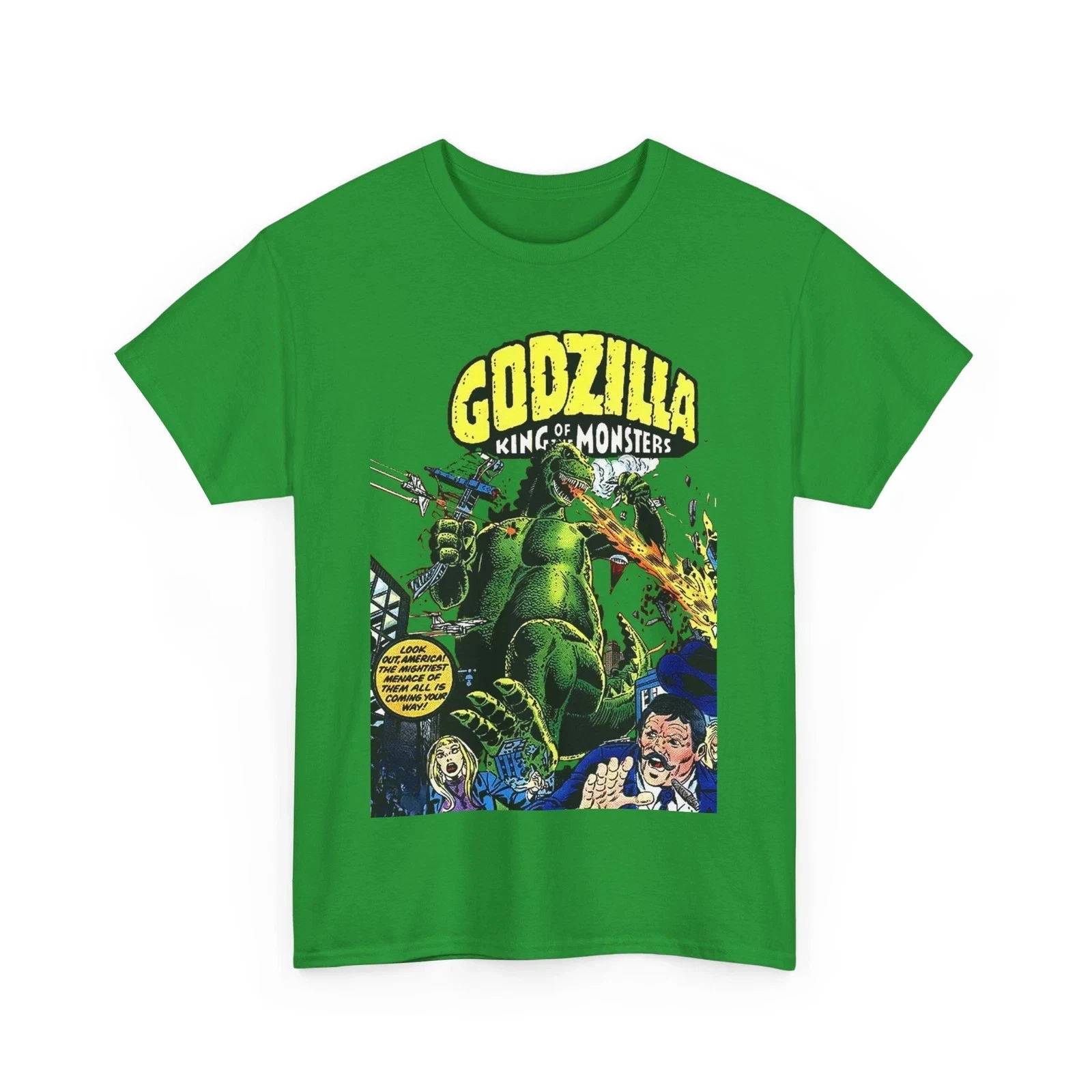god zilla T-Shirt - King of the Monsters - 1970s Comic Series - Marvel Comics
