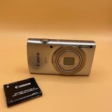 Canon IXY 180 Compact Digital Camera Silver Tested with Battery Included