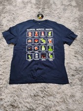 Super Mario Bros. Nintendo Video Game System Men's Blue Shirt Size XL Shirt NWT