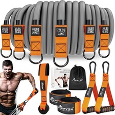 Heavy Resistance Bands 300LBS Exercise Bands Fitness Bands with Handles