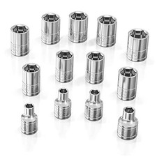 SAE Shallow Socket Set - 3/8-Inch Drive, 13pc 13pc, 3/8-Inch Drive Sae Shallow