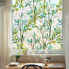 Stained Glass Window Film Decorative for Glass, Bathroom Window Privacy Film ...