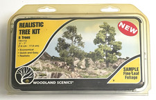 Woodland Scenics  TR1112  REALISTIC TREE KIT/6 TREES  New/Sealed Package