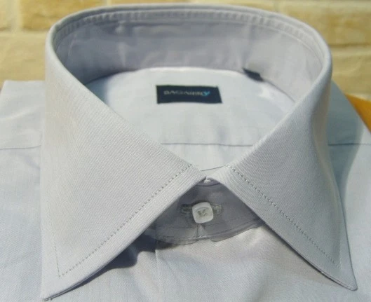 Camicia uomo Bagariny sartoriale cotone DK/8 slim fit Made in Italy - Immagine 3 di 4