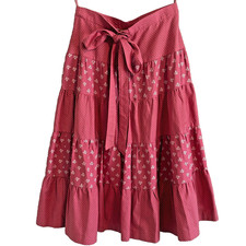 VTG HANSI MUCHEN Trachten Dirndl Tier Skirt Ditsy Floral Oktoberfest Prairie S