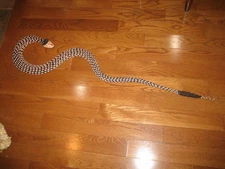 1990 Vintage Paul Lutonsky New Mexico Artist Signed & Wood Carved Snake 45 "