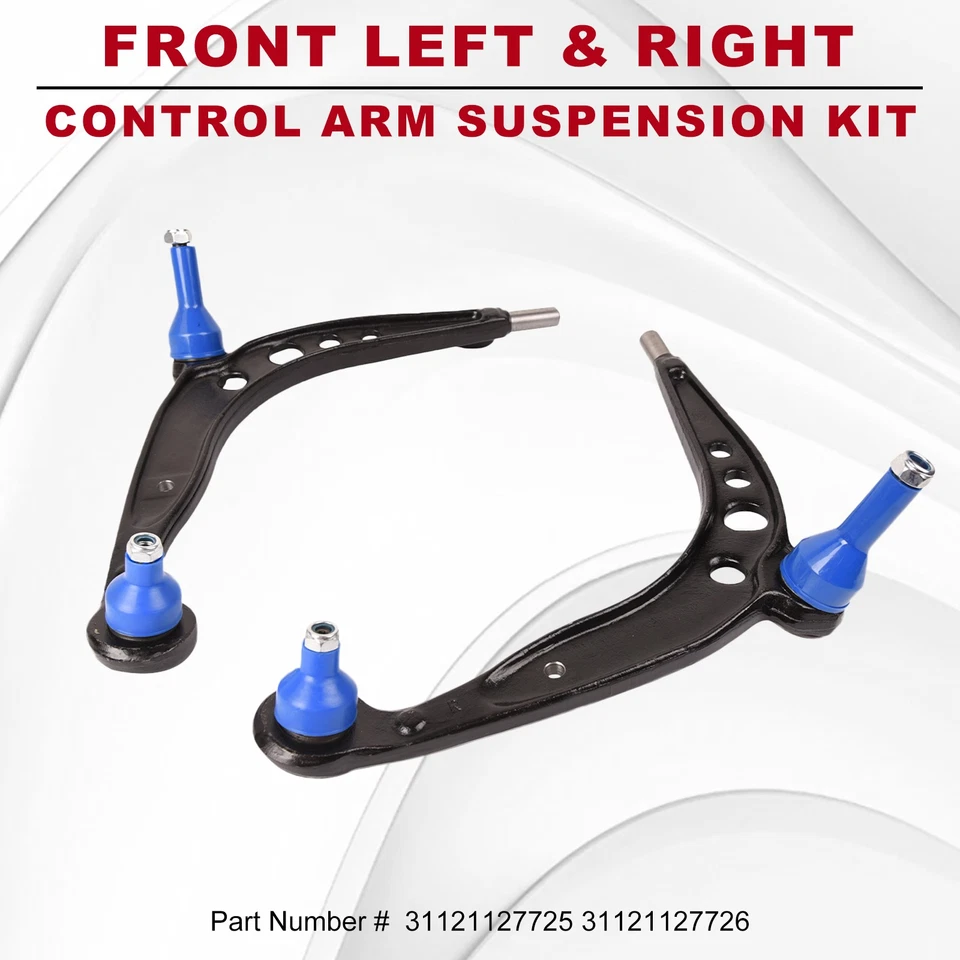 Brazo de control delantero inferior izquierdo y derecho 2 piezas con rótula para BMW 318i 325i 1984-93 Foto 2 de 4