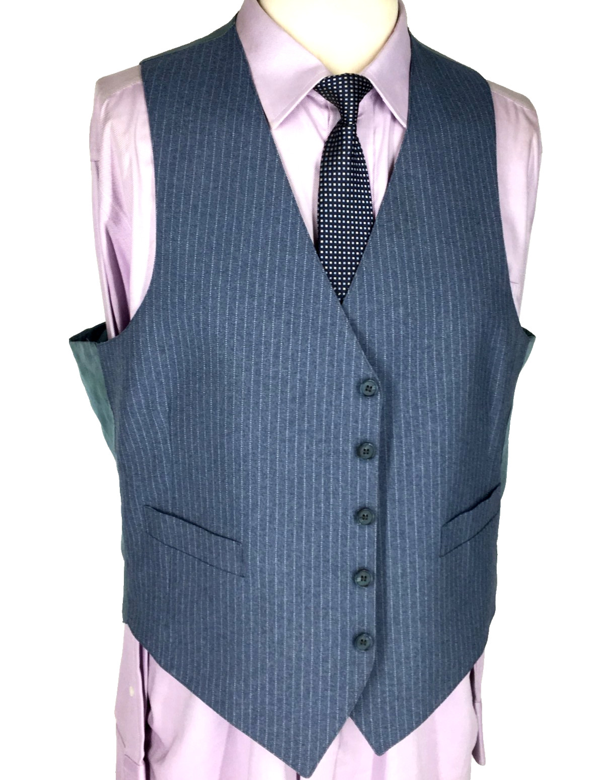 46R Richman Bros USA Mens Vintage 2 Button Blazer Jacket W/Vest Waistcoat