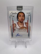 2025-26 Panini Signature Series Noa Essengue Rookie Auto Bulls /49 On Card