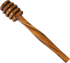 Cuchara de cazo de miel de madera de olivo - 7 pulgadas