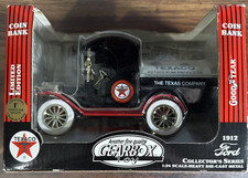 1912 Ford Texaco Oil Tanker Coin Bank NEW Gearbox Limited Edition 1:24 Diecast
