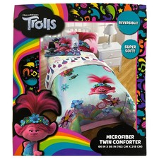 Edredón doble reversible DreamWorks Trolls World Tour "Color Your World"