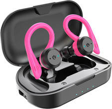 APEKX Bluetooth Headphones True Wireless Earbuds with Charging Case IPX7 Waterpr
