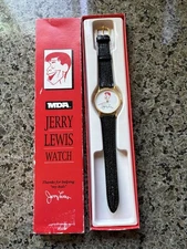 Vintage Jerry Lewis MDA Telethon Watch - New In Box - New Battery!
