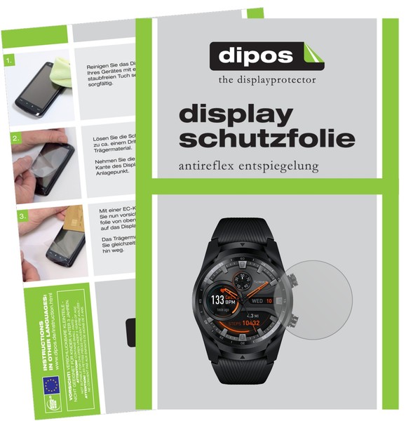 5X Schutzfolie FüR Mobvoi Ticwatch Pro 4G Display Folie Matt Displayschutzfolie-image