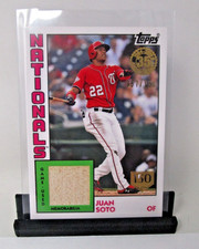 Juan Soto 2019 Topps 1984 Baseball Relics Series 150th Anniv 57/150 Game Used