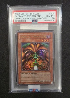 Yu-Gi-Oh! LOB Complete 5-Piece Set: Exodia The Forbidden One PSA
