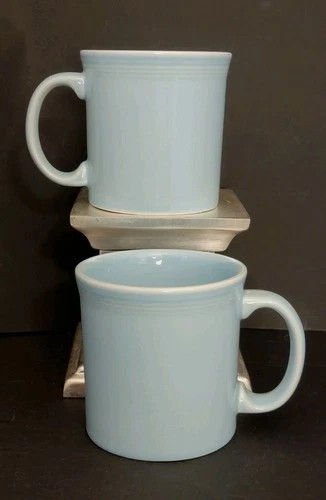 Fiesta Sky Java Mugs Set of 2 Fiestaware Coffee Tea Drinkware Barware Cups