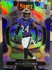2025 Panini Select - Concourse Malaki Starks #61 Silver Prizm (RC)
