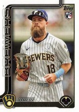 2025 Topps Update #US92 Drew Avans Milwaukee Brewers Rookie Card RC