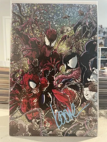 Marvel Carnage #1 Virgin Variant Signed By Kaare Andrews NM