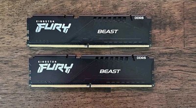 Kingston Fury Beast 32GB (2x16GB) 6000mt/s DDR5 Ram Non RGB