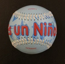 "Es Un Niño!" Spanish Baby Shower Gender Announcement Collectible Baseball