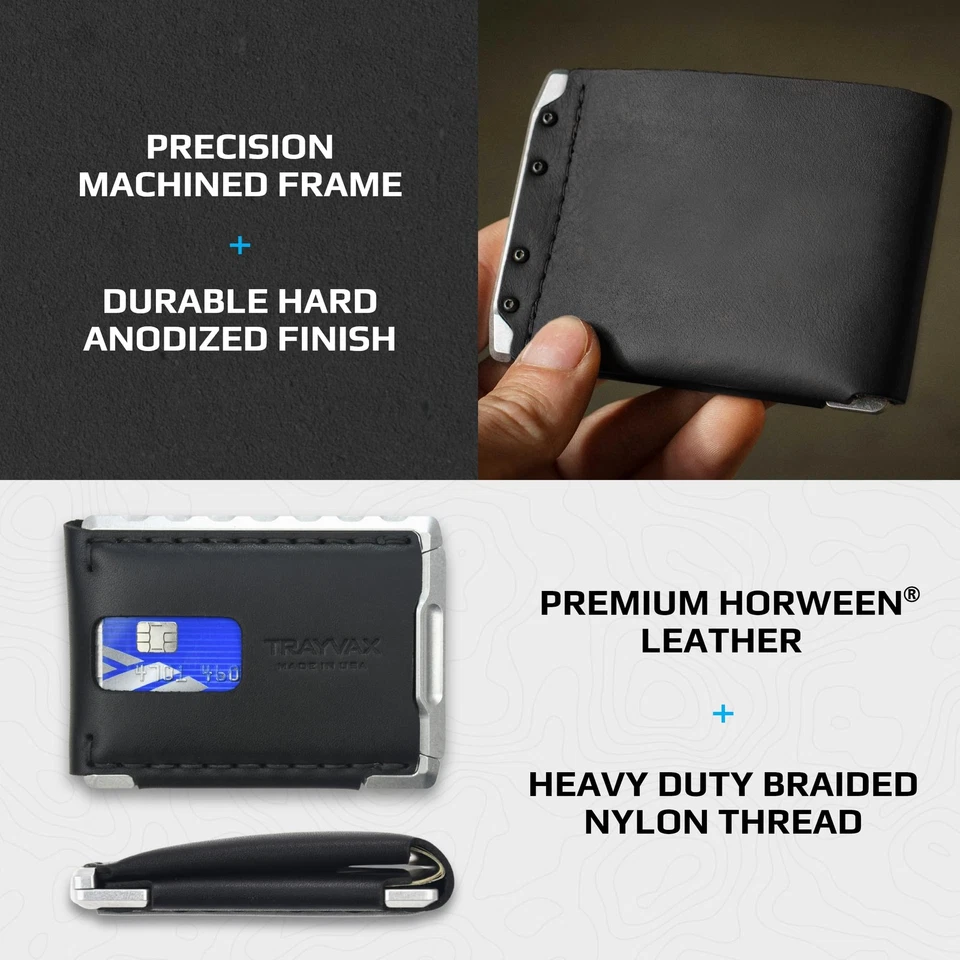 Venture Billfold Wallet, Front Pocket Money and Credit Card Holder, Minimalis... - Image 4 of 4