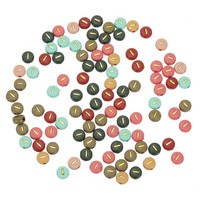 Acryl Perlen 100 Stk., 4X7Mm, Bunt, Gold I, Schmuck
