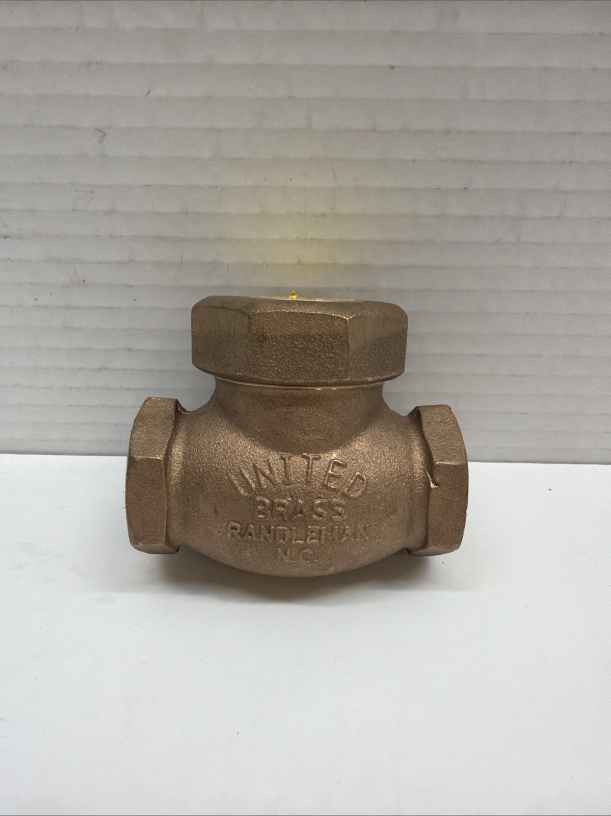 1" UNITED BRASS WORKS SPRING CHECK VALVE