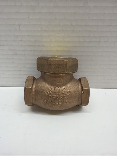 1" UNITED BRASS WORKS SPRING CHECK VALVE