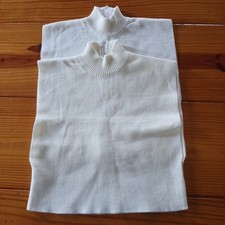 VTG 2 Turtleneck Sweater Dickies Zipper Back Ivory