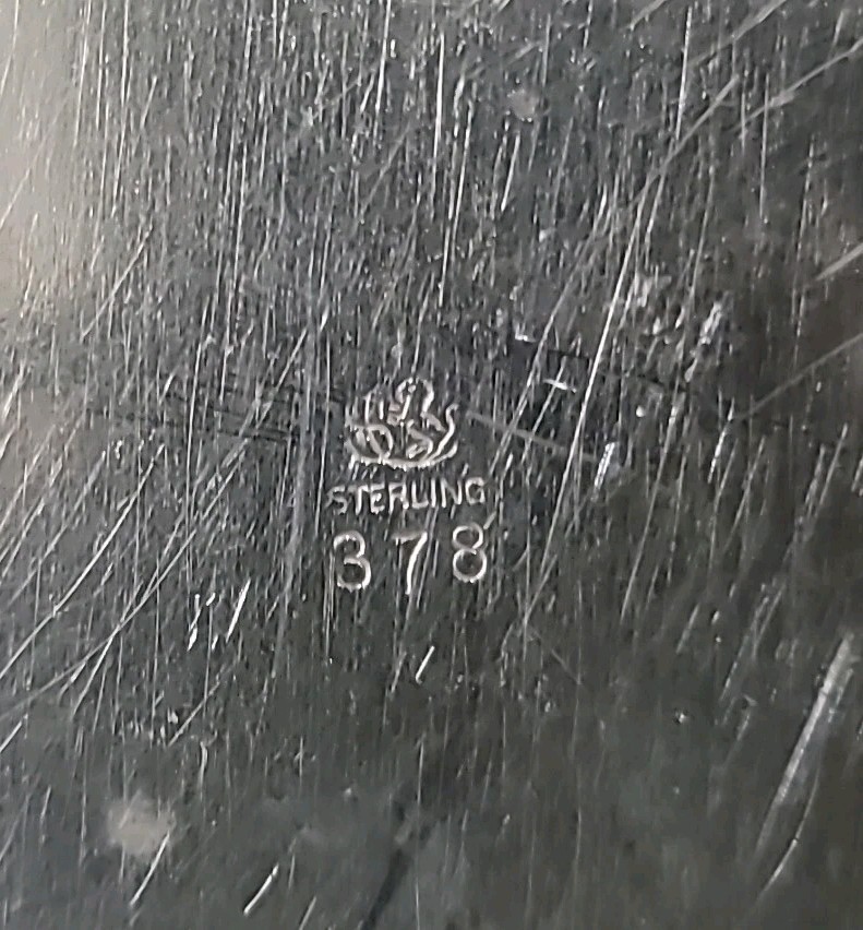 Frank W Smith Sterling Silver 8" Salver Chippendale Tray #378 212 grams