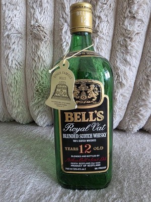 BELL'S ROYAL VAT 12 YEAR OLD BLENDED SCOTCH WHISKY 750ml EMPTY BOTTLE SCOTLAND.