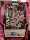 Panini 2025 WNBA Prizm A'ja Wilson Aces Auto Purple Prizm #SG-AW /35