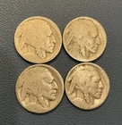 Buffalo Nickels - No Date Group Of 4 Buffalo Nickel