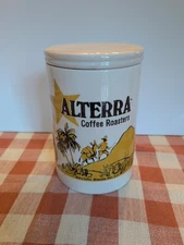 ALTERRA COFFEE ROASTERS Ceramic Canister Jar w/ Lid | Storage Container