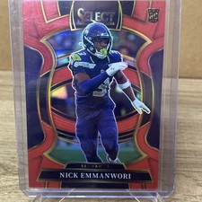2025 Panini Select - Concourse Nick Emmanwori #15 Red Prizm /99 (RC)