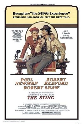 The Sting Paul Newman Robert Redford Robert Shaw 8x12 inch movie poster