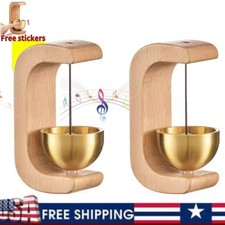 Magnetic Wind Chime DoorBell Doorway Setting Wooden-Copper for Coffee Shop/Home 
