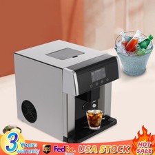 Nugget Ice Maker 33lbs Countertop Pebble Ice Maker Machine Self-Cleaning ZB-10E