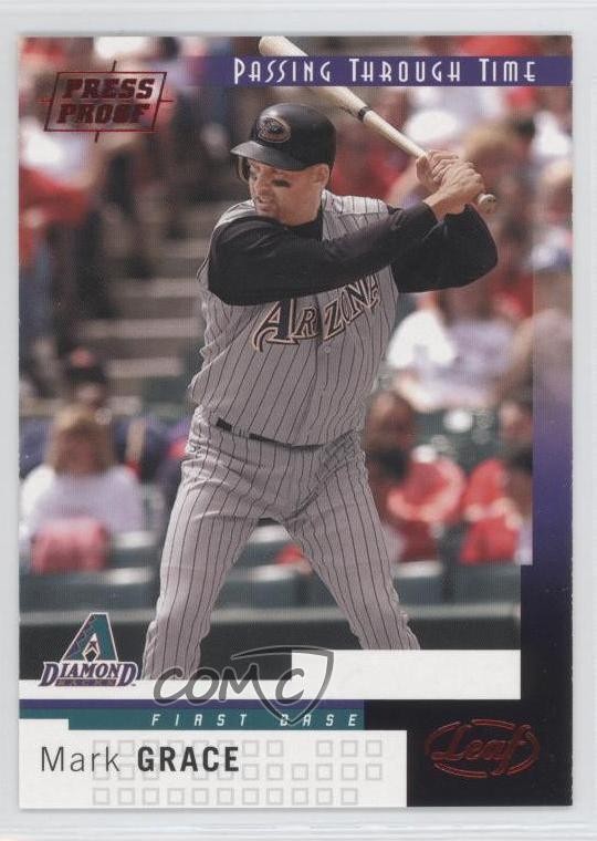 2004 Leaf Passing Through Time Press Proof Red Mark Grace #253 0l1