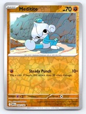 Meditite 099/182 Common Destined Rivals Pokemon Reverse Holo Near Mint