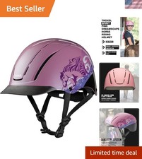 Spirit Full Coverage Horse Riding Helmet, Low-Profile Adjustable Design, Safe...