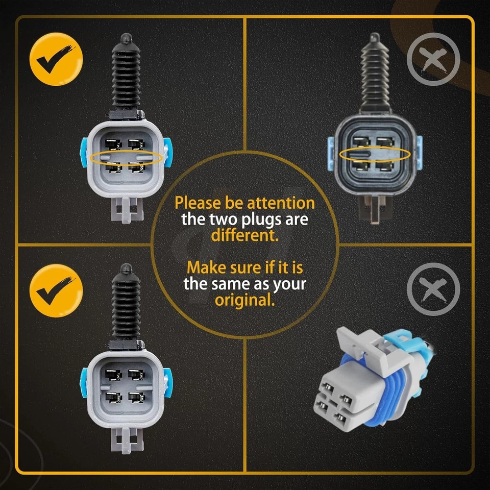 Sensor de oxígeno O2 aguas arriba aguas abajo 4 piezas apto para Cadillac Escalade Chevy 2003-2005 Foto 3 de 4