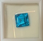 Swiss Blue Topaz 10mm Princess Cut 10.85 cts — photo 7
