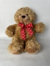 Keel Toys Soft Toy Cuddly Plush Teddy Bear With Red Bow Stuffed Animal 13”