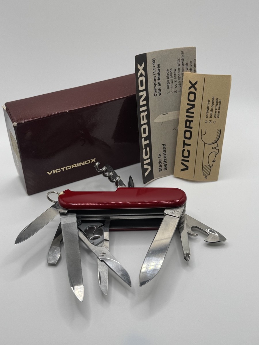 Vintage Victorinox Champion 1.5793 SAK circa 1970s-mid 80s New in